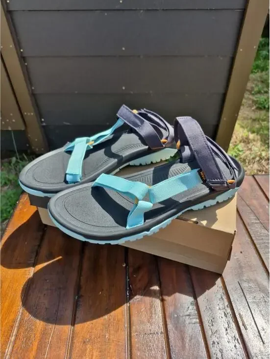 NEW Teva Hurricane XLT2 Sport Sandals Women Sz 14 Pastel Tirquoise Hiking - Picture 1 of 7